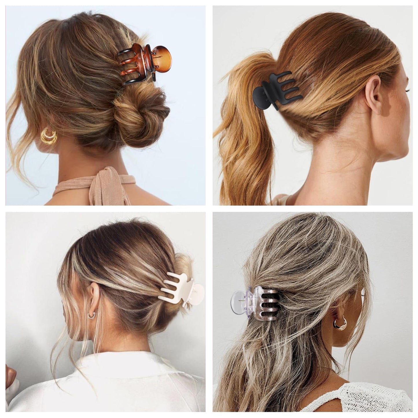 Usdnice 8 pieces hair clip combination set for women