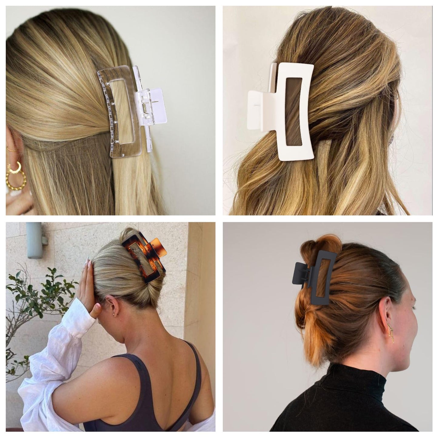 Usdnice durable transparent hair accessories for girls