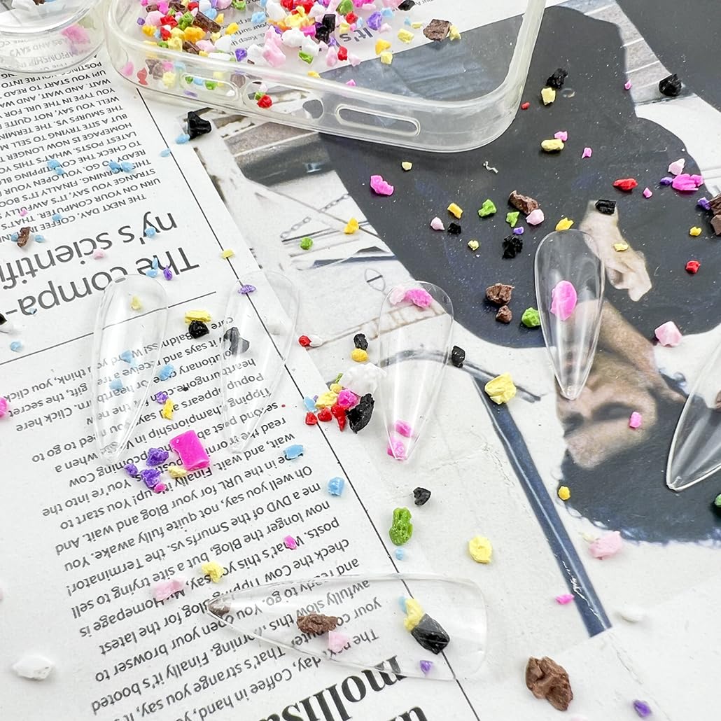 Resin sprinkles for slime and fake cake decoration