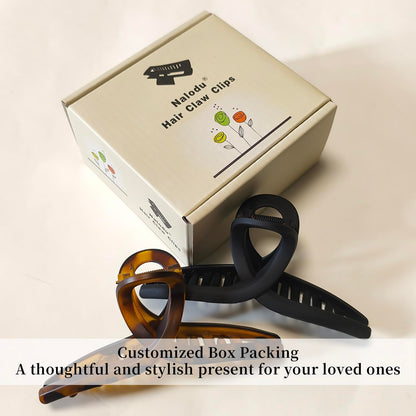 Professional hair styling with large matte jumbo jaw clip
