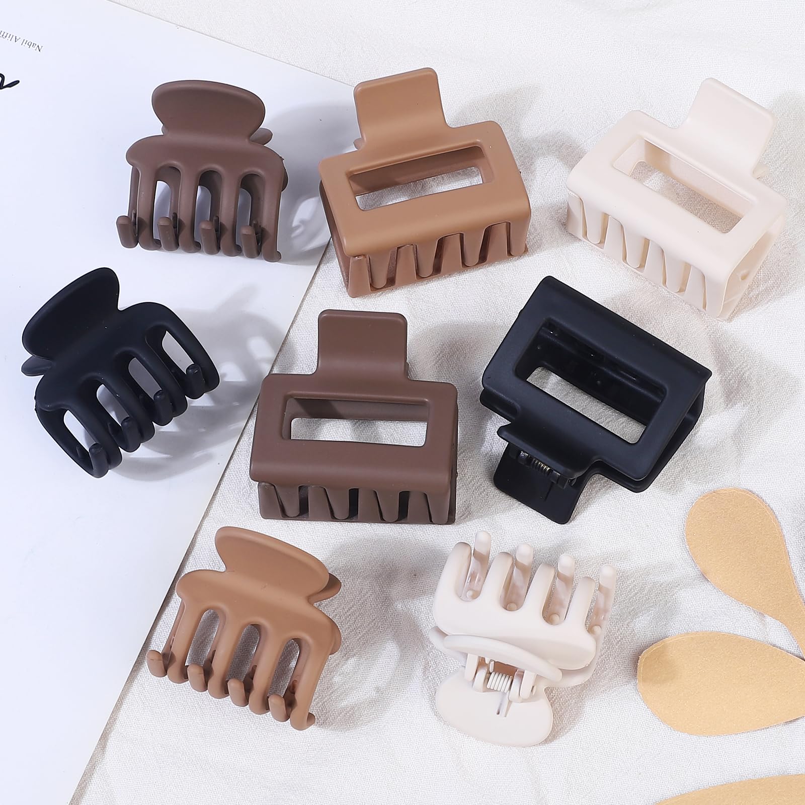 Close up of non-slip teeth on USDNICE hair clips
