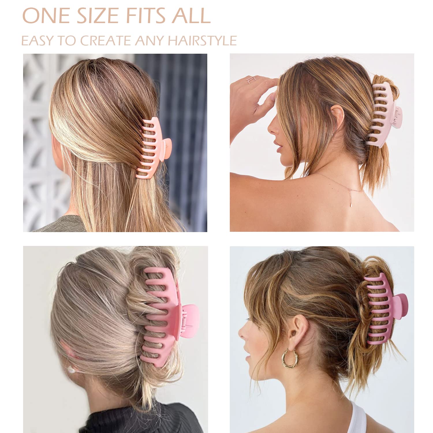 Collection of 12 hair styling clips in assorted floral shapes