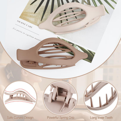 Non-slip jaw clips for comfortable daily use