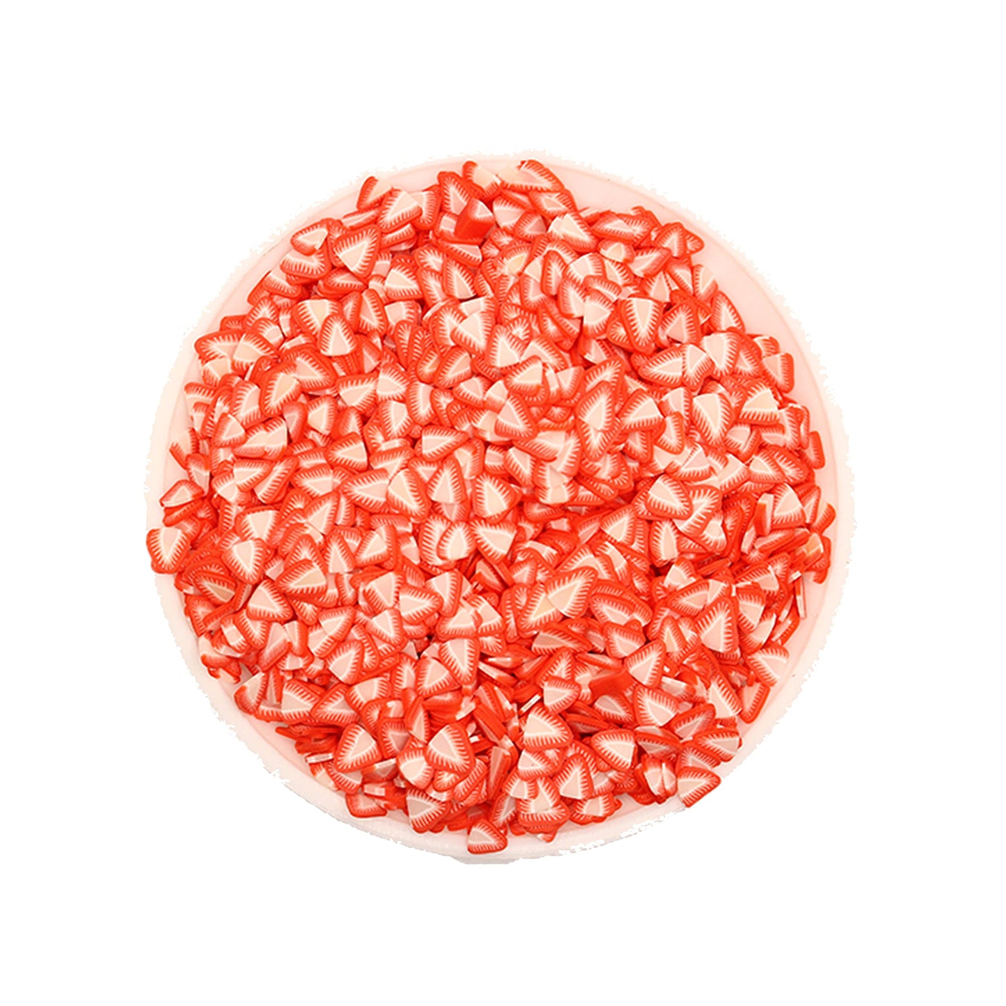 IGIYI tiny fruit fimo slices spread out showcasing miniature detail for handmade phone case and resin jewelry embellishments.