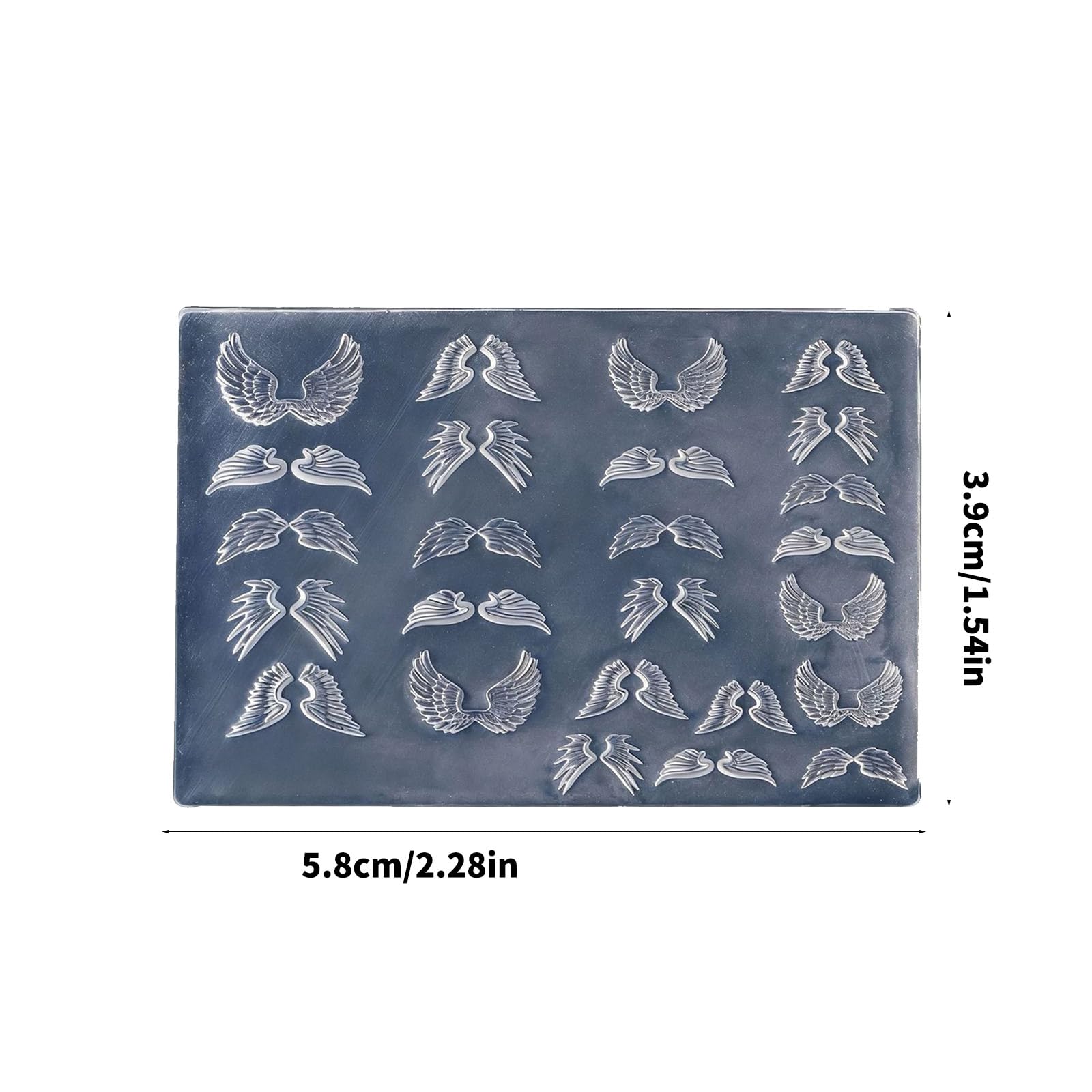Using resin with Nihuifa wing mold for nail charms