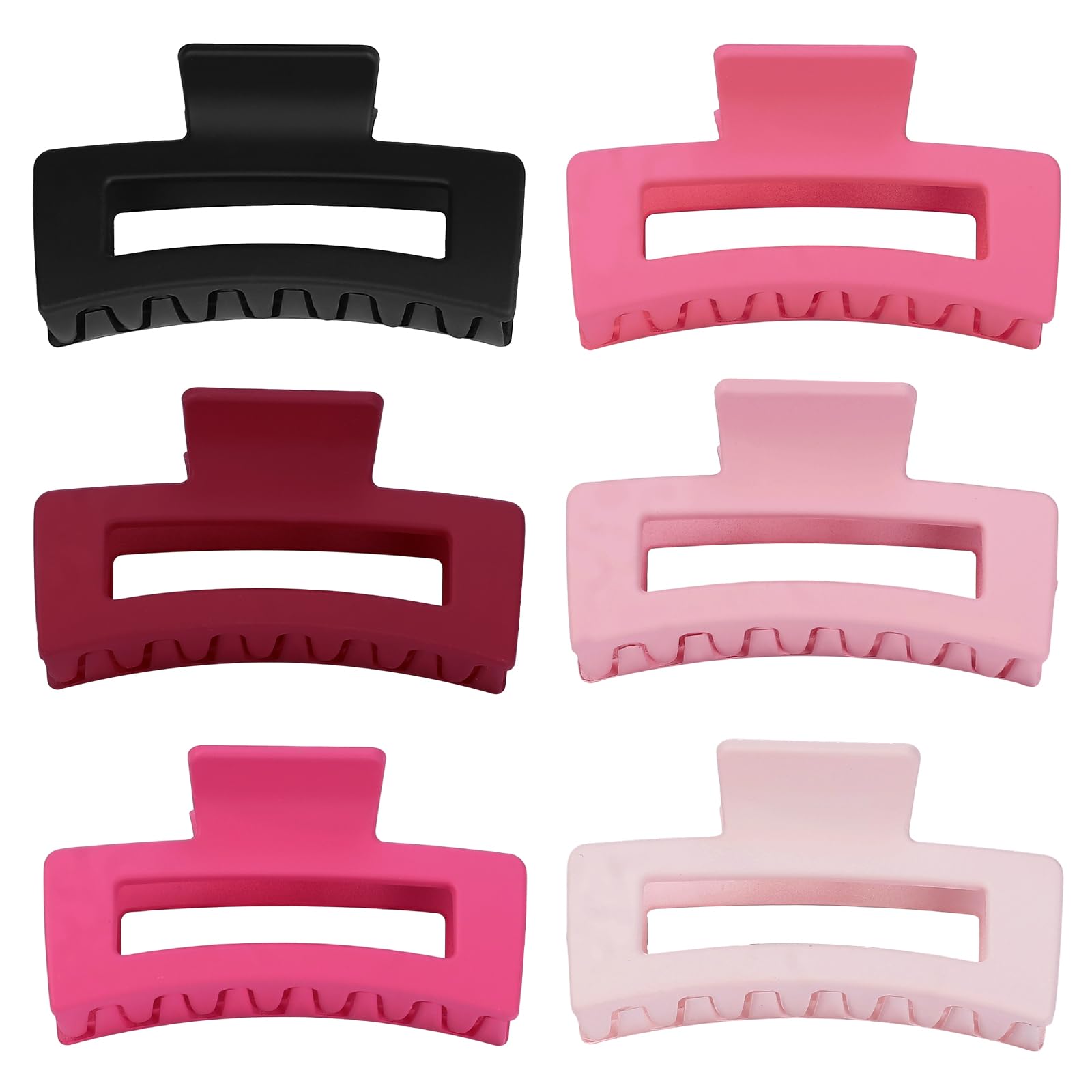 Side profile of rectangular banana jaw clip showing matte finish