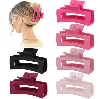 Usage example of medium matte hair clip on styled hair