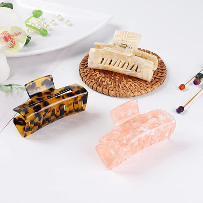 Styling demonstration of Laxizar Rectangle Hair Claw Clips