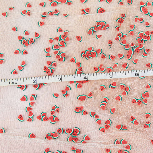 Framendino fruit polymer clay slices for DIY slime decoration close up