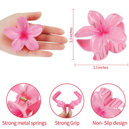 Six pack of vibrant Sisiaipu hair claw clips for thick hair