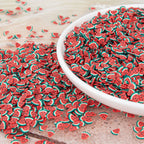 Framendino polymer clay watermelon charms color detail