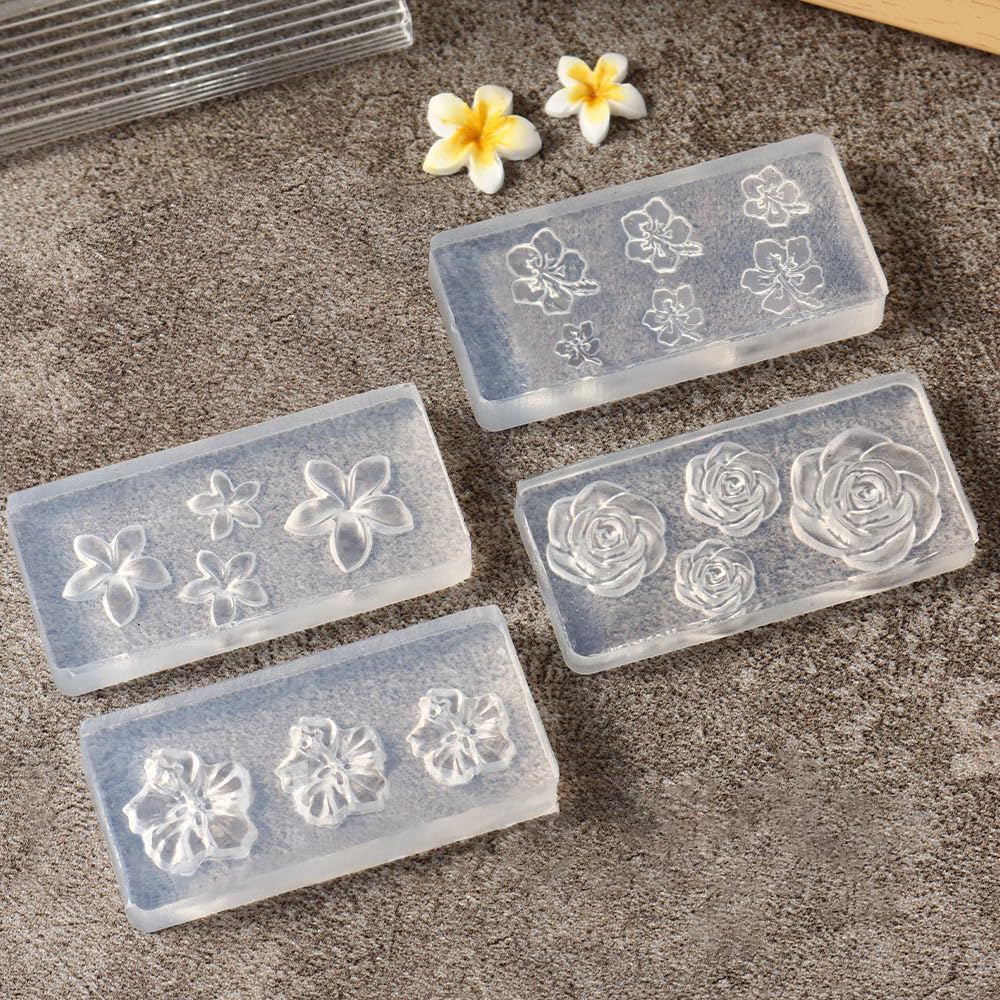 Close up of flexible silicone material for DIY nail charms