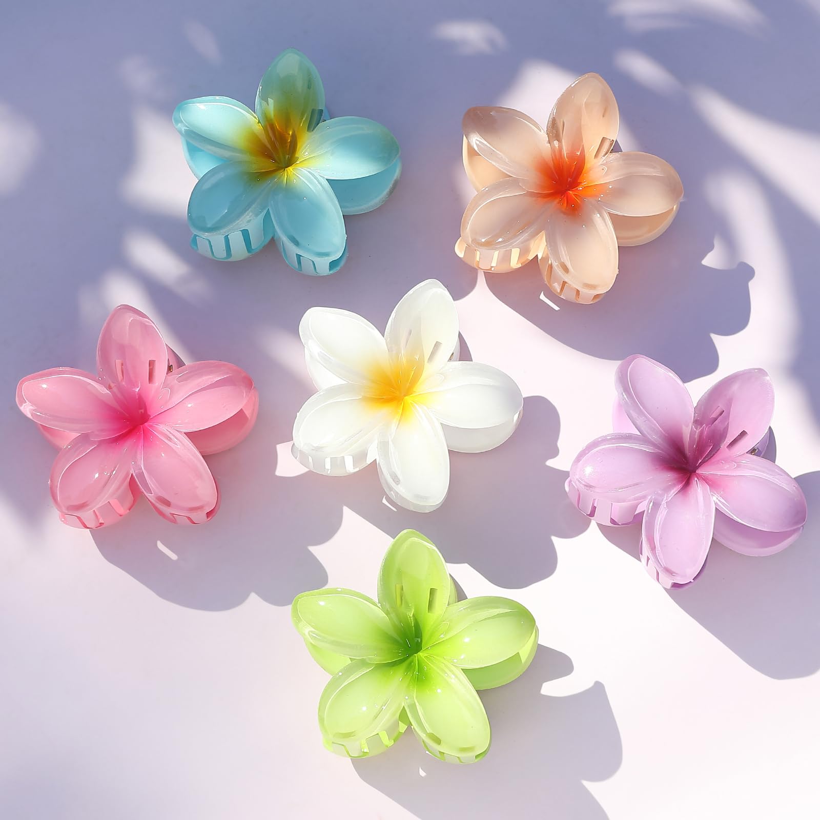 Different colors of Sisiaipu flower shaped hair clips