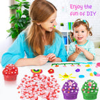 Polymer clay fake candy sprinkles arranged for nail art designs