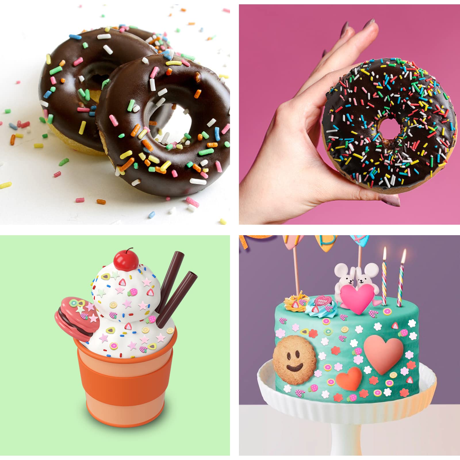 Premium quality non fading clay sprinkles pack intended for decoden phone case design