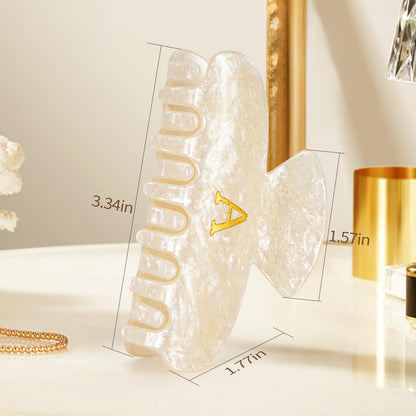 Fycert non slip claw clip flat lay presentation alongside trendy beauty accessories