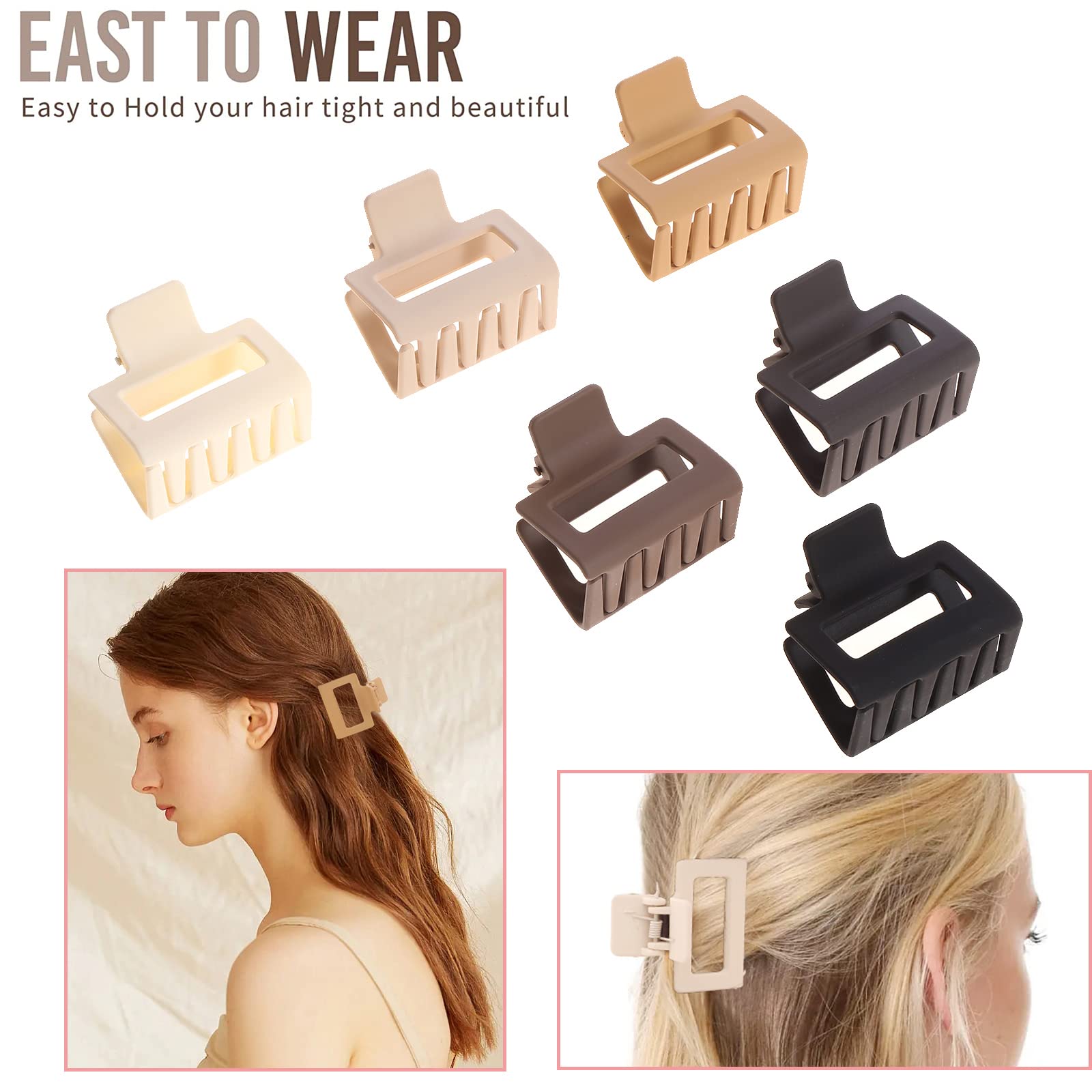 Durable non-slip jaw mechanism of Alemaky hair clips