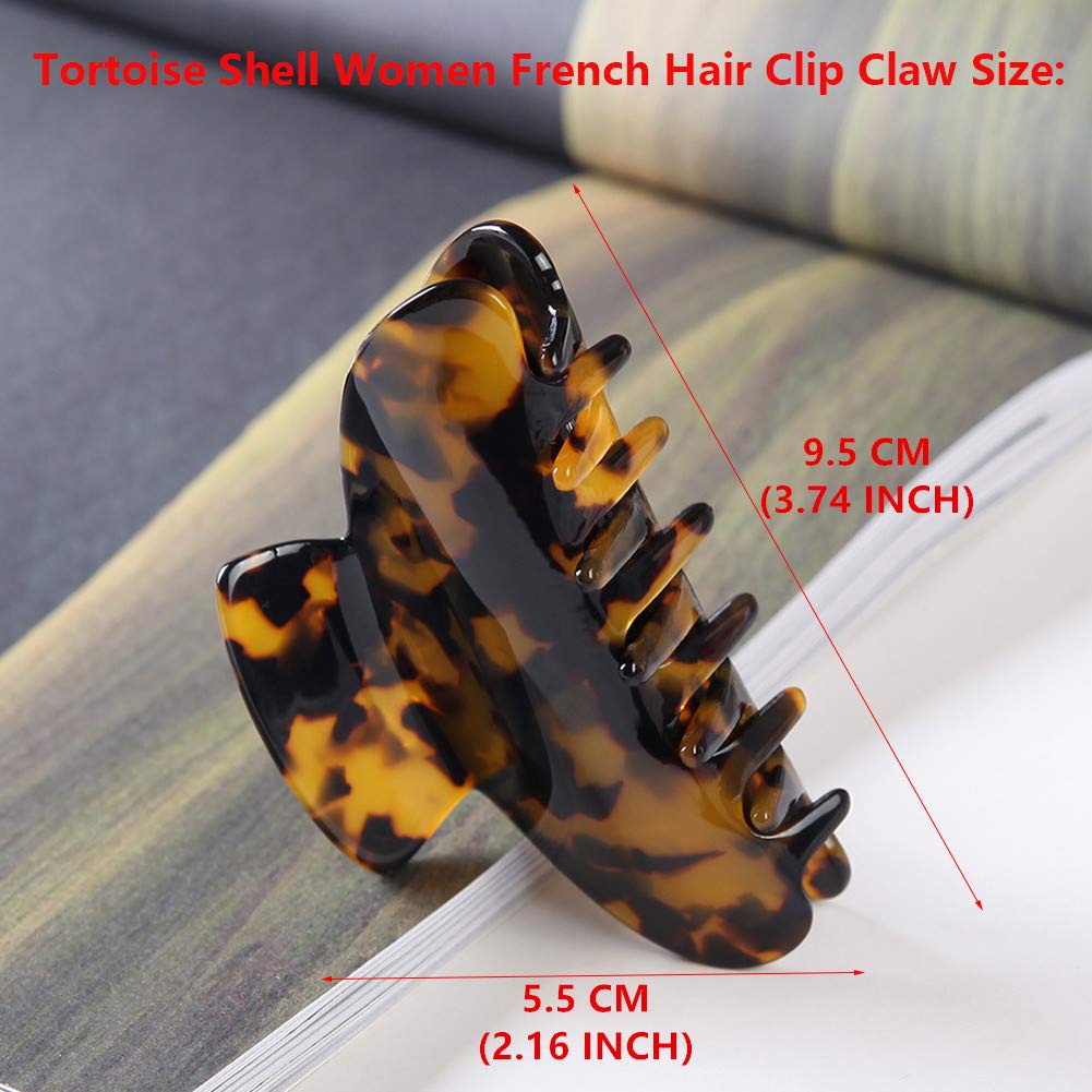 Close up showing the strong spring of Fsmiling hair claw