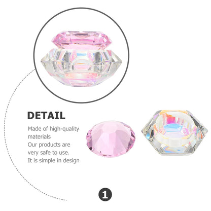 High transparency crystal glass dappen dish for nail art