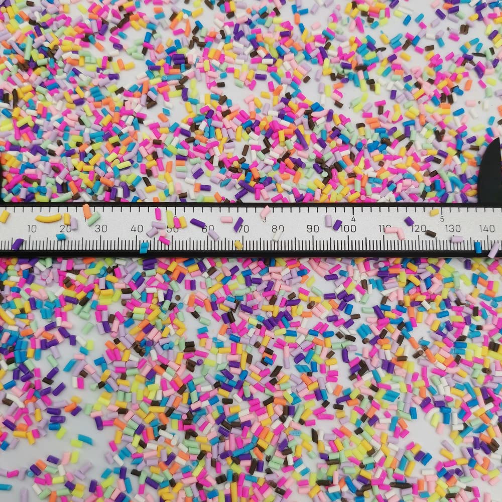 Miniature resin sugar granules decoration pack close up details