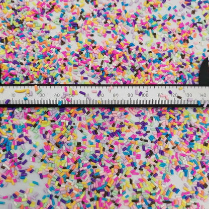 Miniature resin sugar granules decoration pack close up details