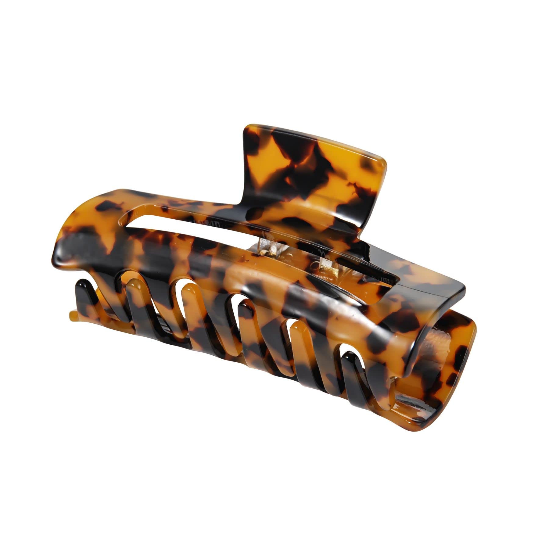 Four assorted color acetate hair banana barrettes