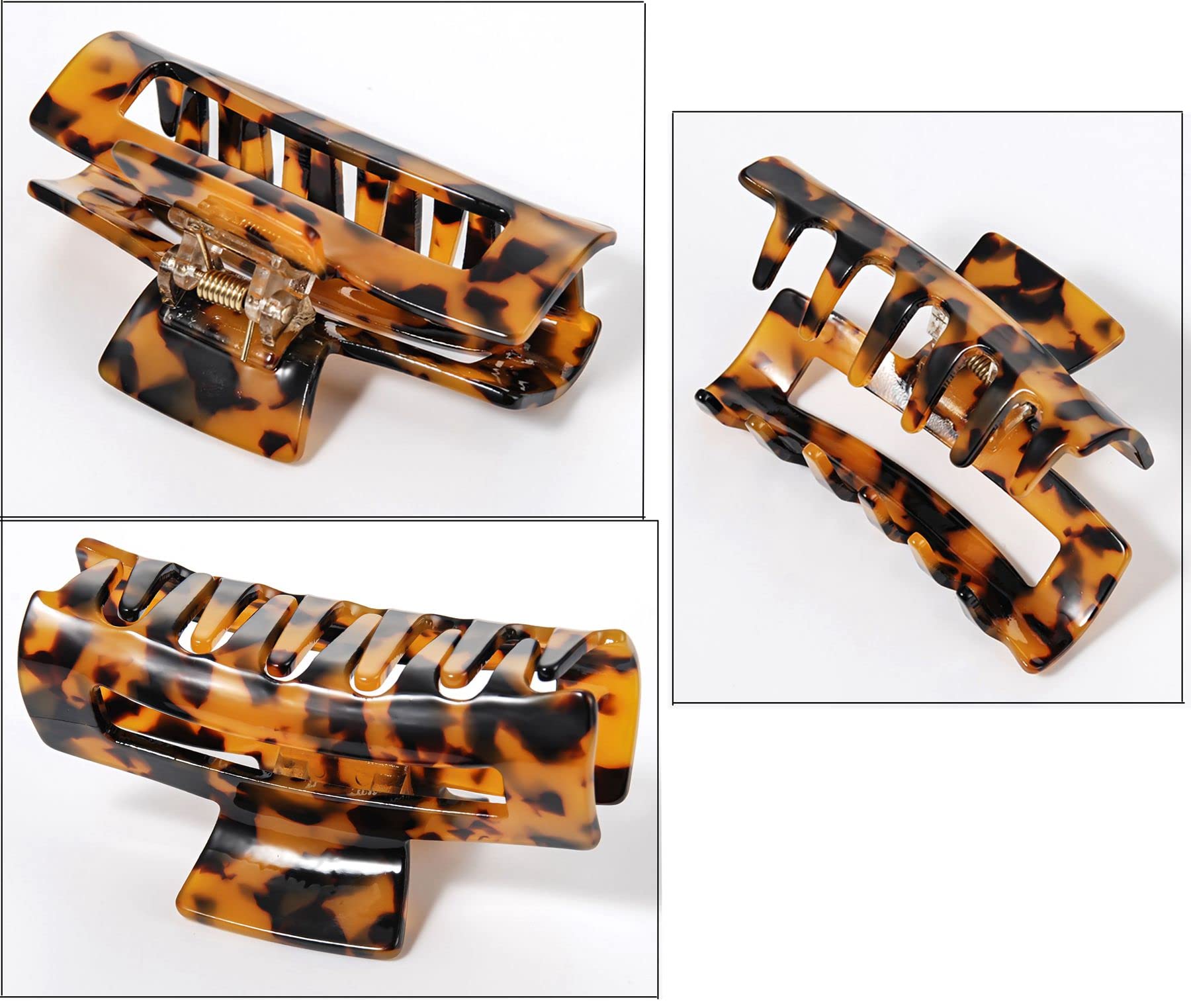 Mermaid color and leopard print hair claw accessories