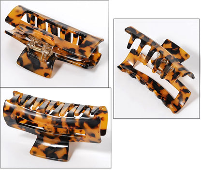 Mermaid color and leopard print hair claw accessories