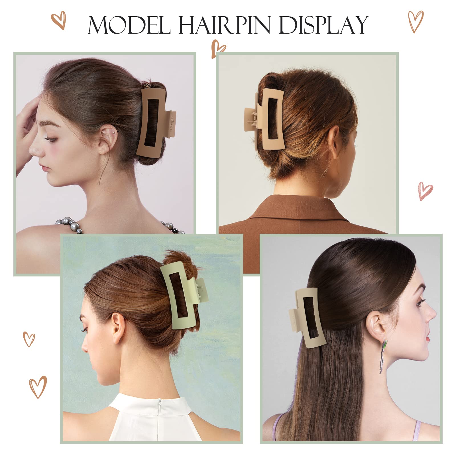 Comparison of Mandydov hair clips on different hair textures