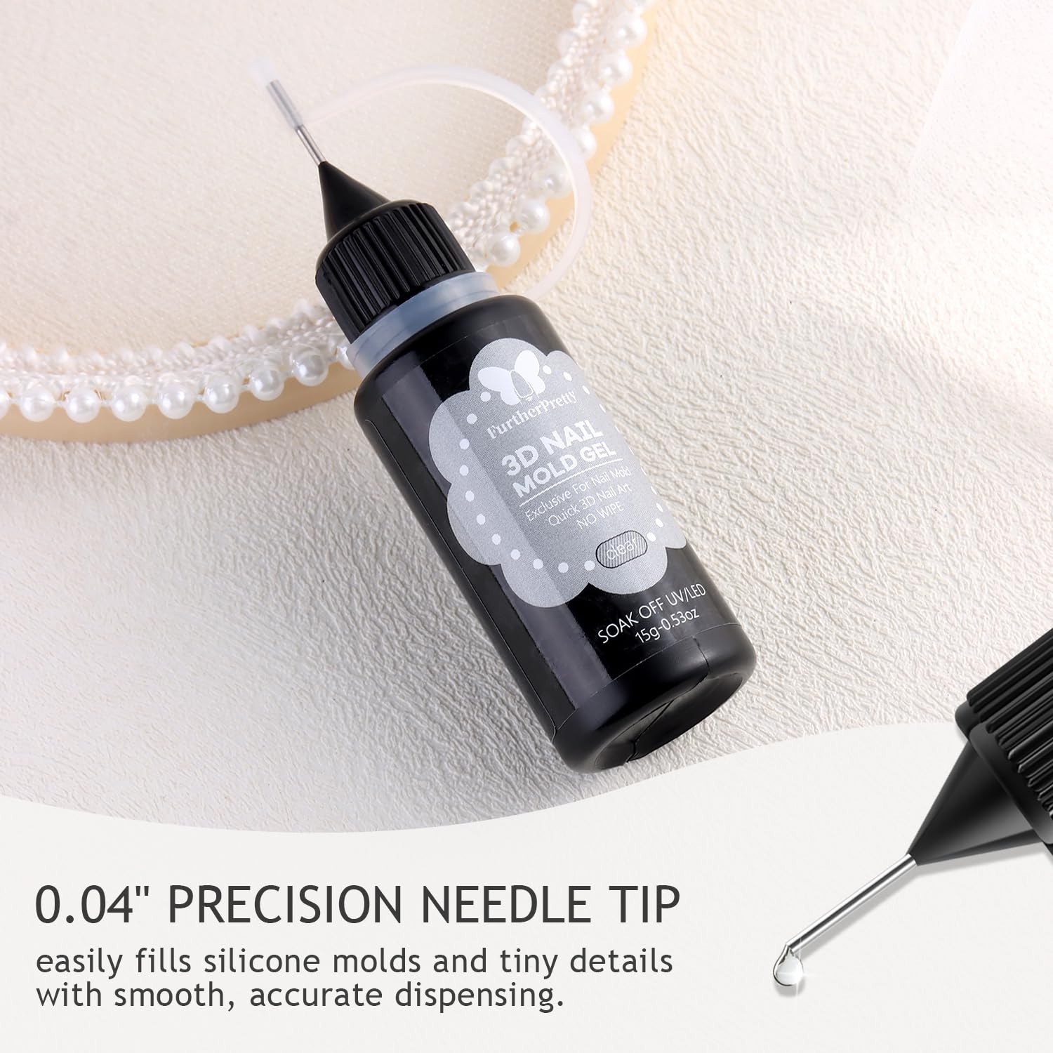Precision needle tip of the 15 gram sculpting gel bottle