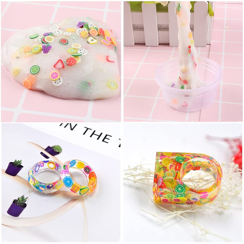 Detailed layout of blue rod sprinkles and envelope shaped soft pottery pieces for DIY phone case decoden crafts