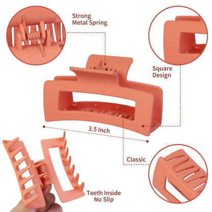 Collection of 12 pieces medium size square hair accessories