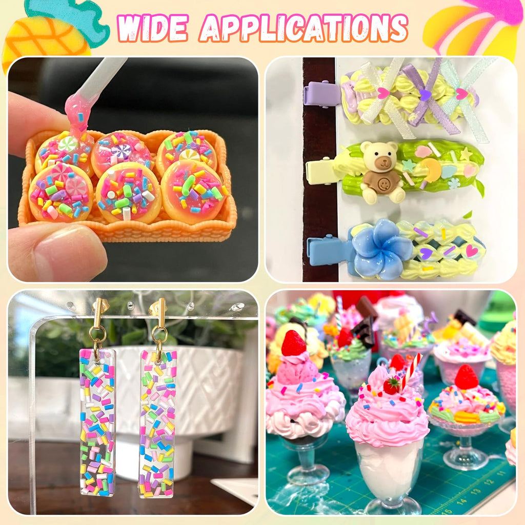 Assorted decorative non edibile sprinkles for creative hobby projects