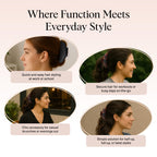 Model wearing Kitsch medium hair clip in half up hairstyle
