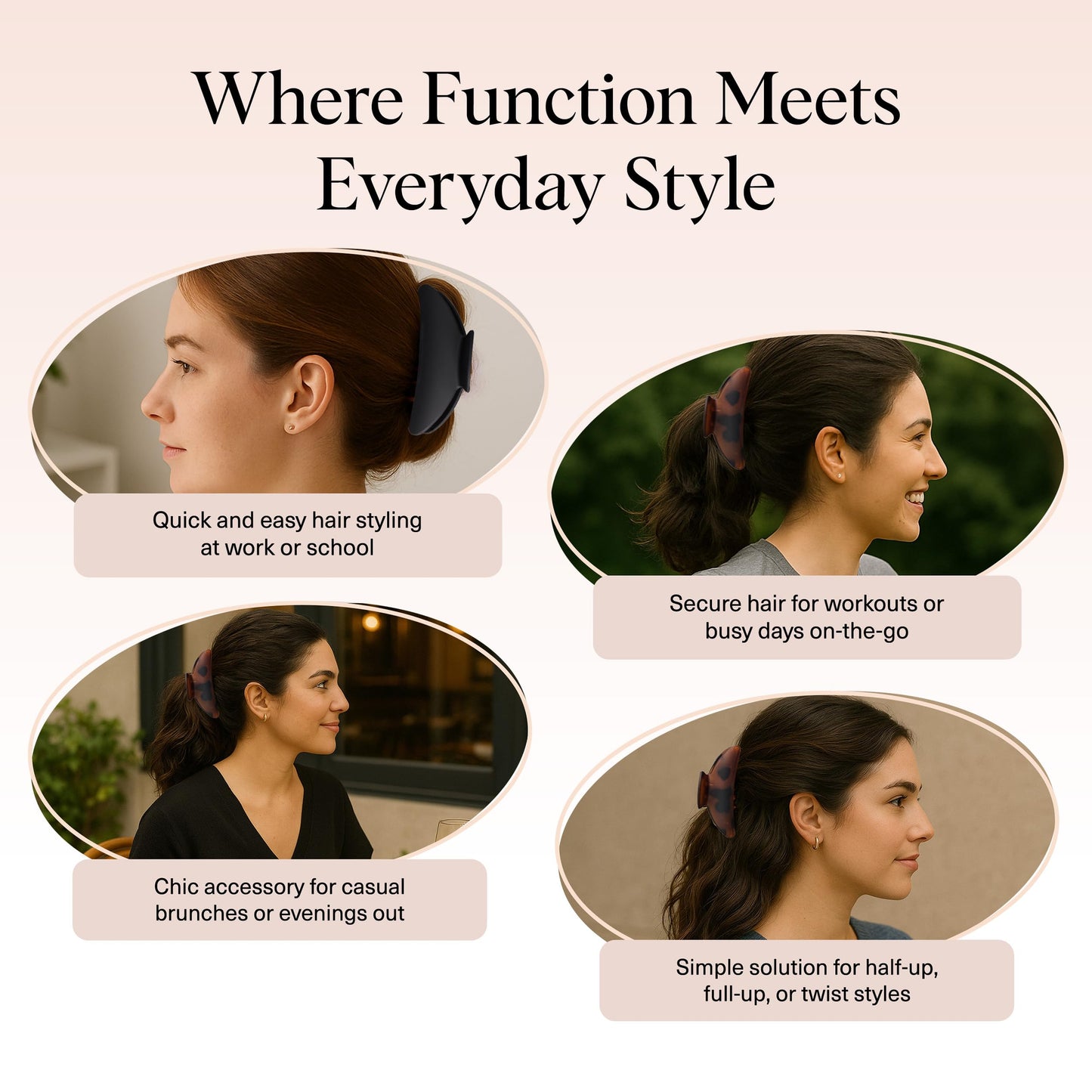 Kitsch hair accessories set for thick and thin hair