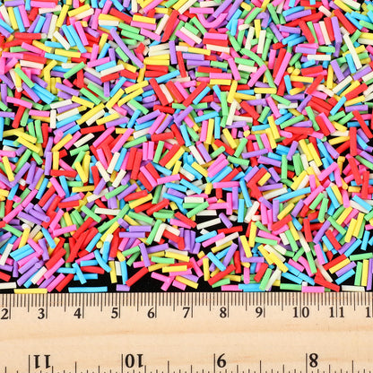 Close up of Ybeaty 0.8cm non-edible fake candy sprinkles