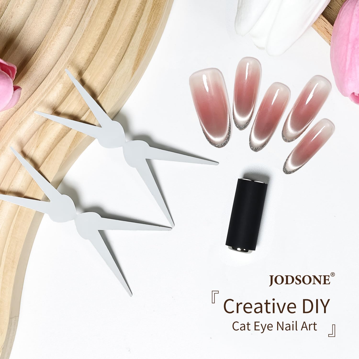 Jodsone cat eye nail magnet scissor plate detail