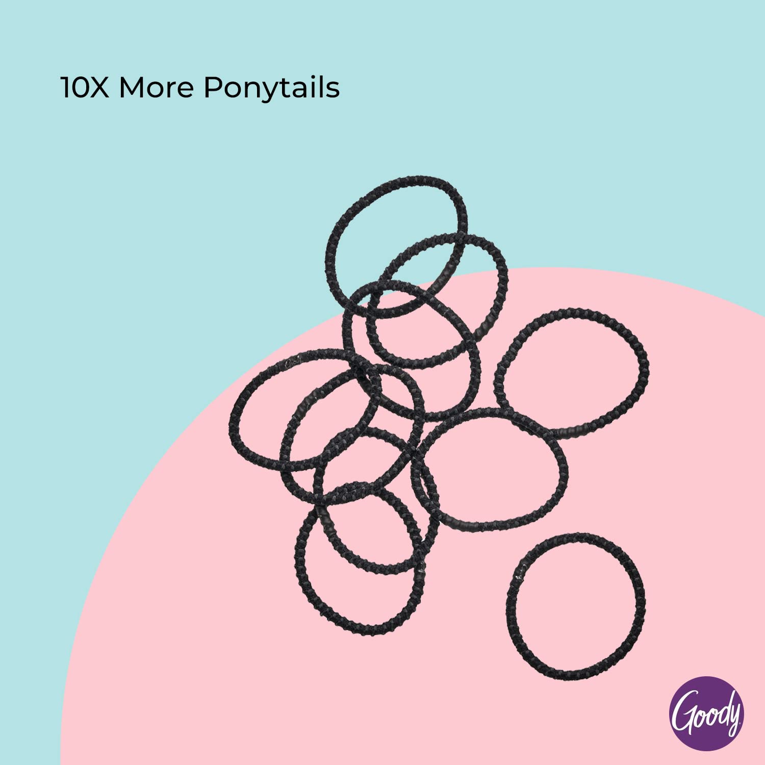 Authentic Goody ouchless hair accessories pack of 10 for braids and ponytails