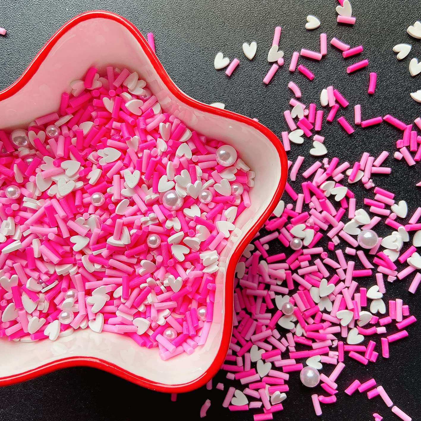 EHOPE miniature faux candy toppings applied on a decorative phone case