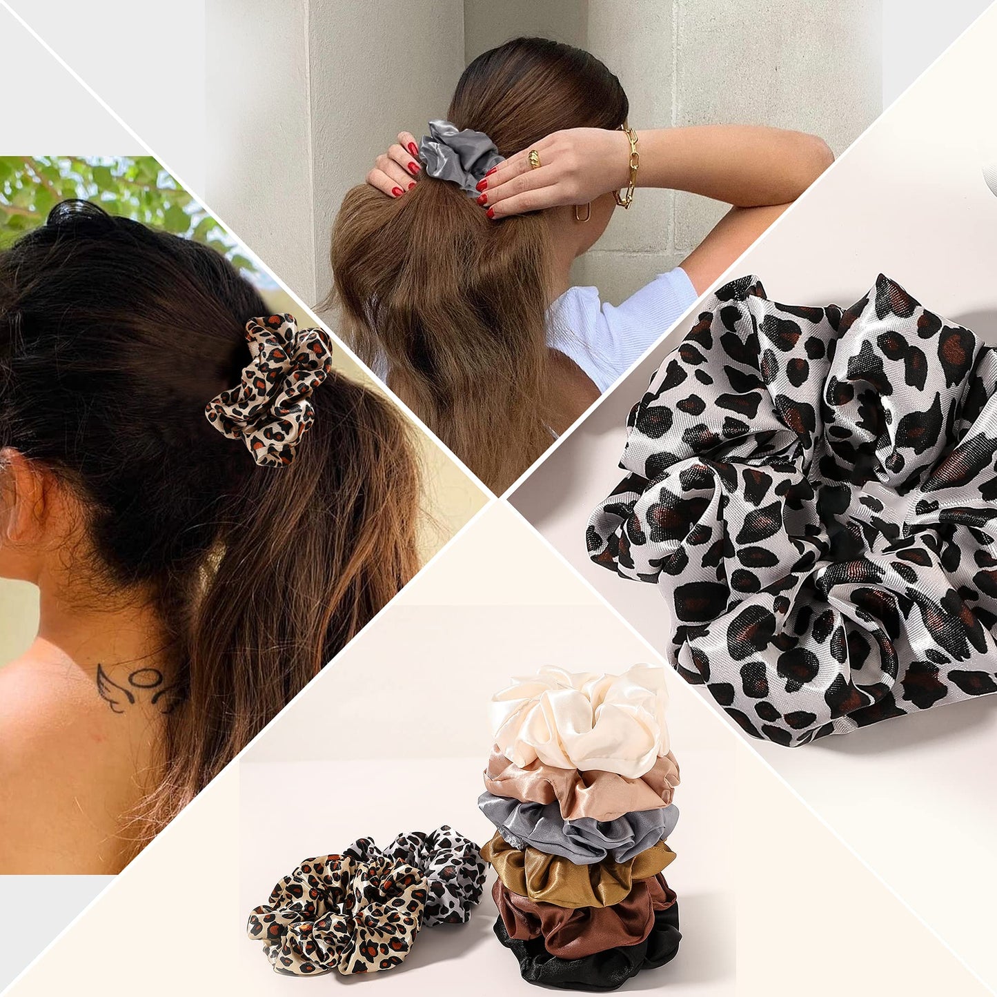 Ivyu anti breakage hair accessories pack showing the 8 piece assortment.
