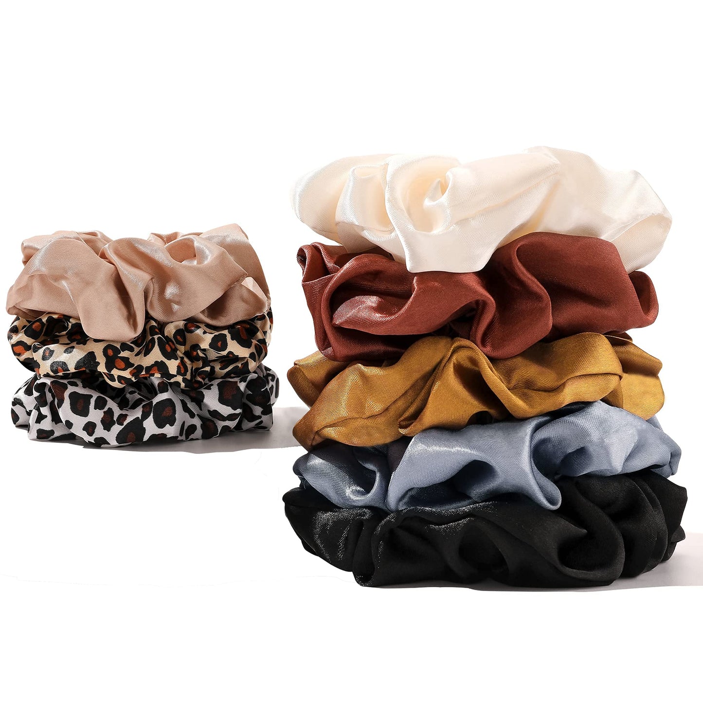Ivyu imported luxury satin hair elastics in everyday packaging.