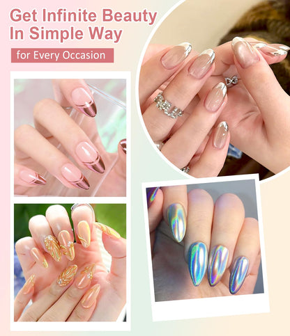 Close up of ultra-fine nail art glitter pigment texture