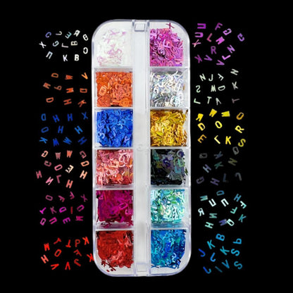 12-grid storage box for Maigitur nail art sequins