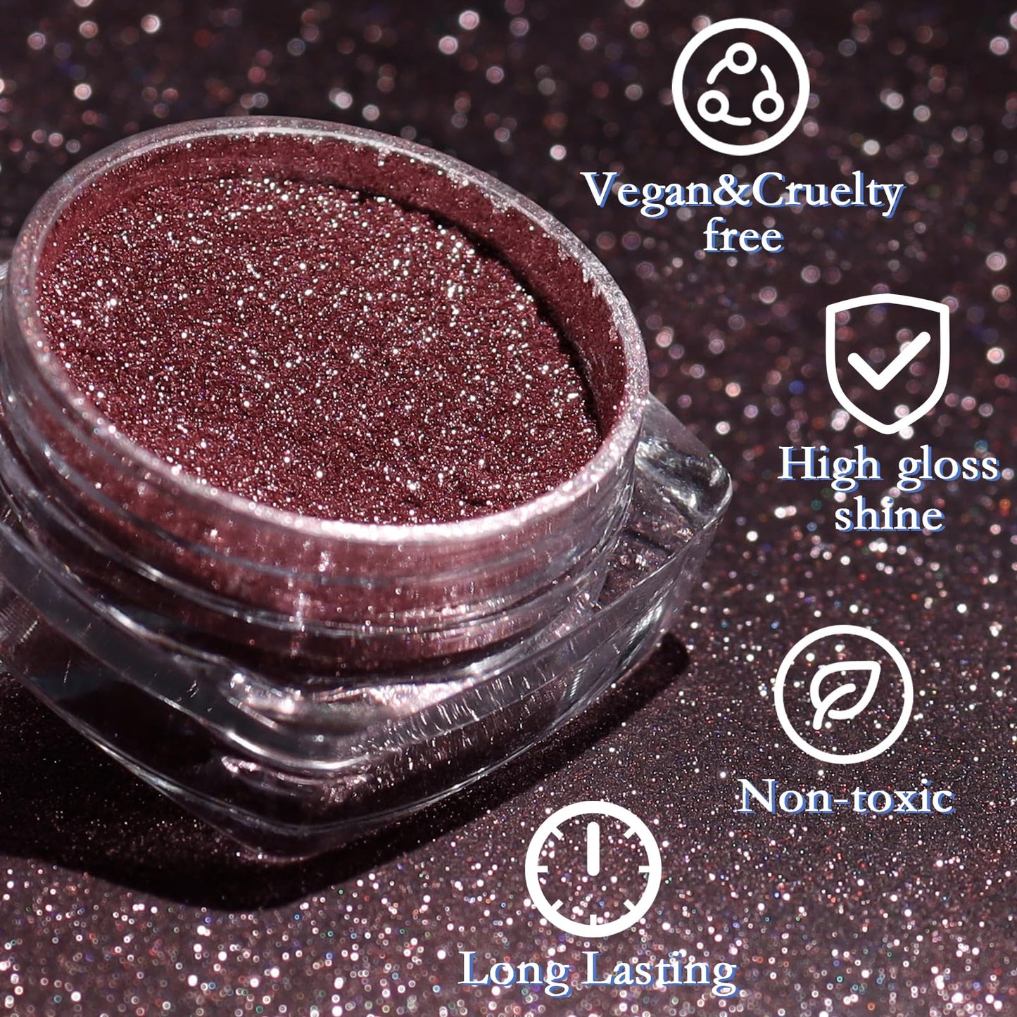 Sponge applicators included in Siusio nail powder set