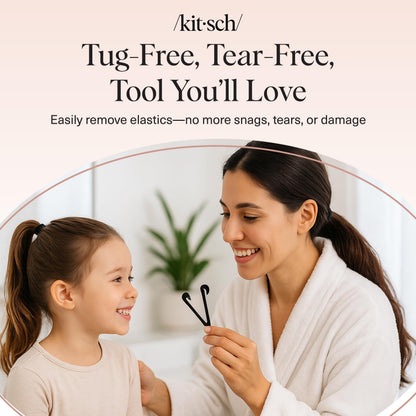 Kitsch brand hair grooming tool collection highlighting no damage styling accessories.