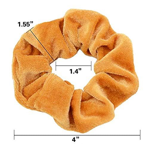 Damage free velvet scrunchies collection in forty five unique shades