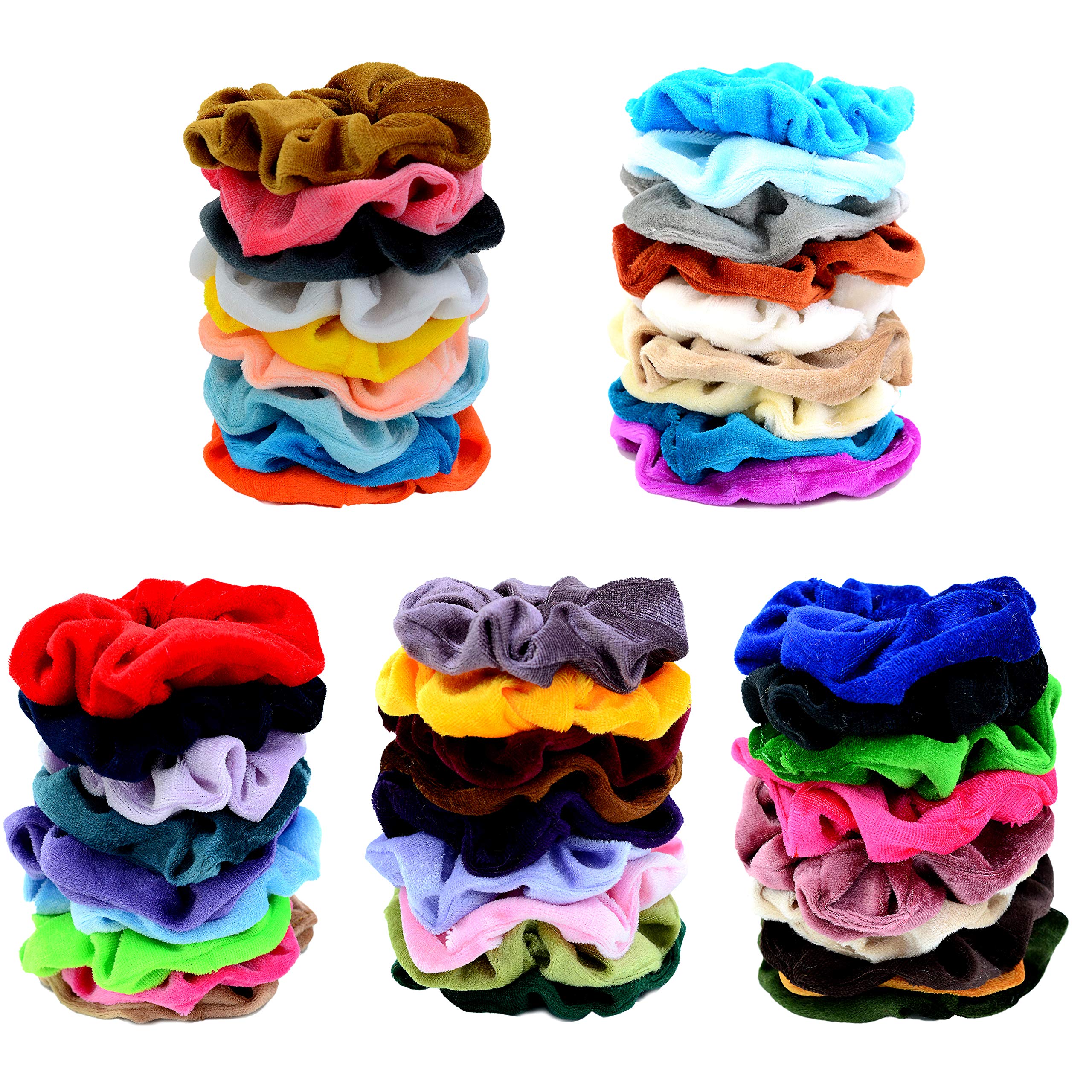 Chloven brand multicolour hair ropes showing durable elastic inner band