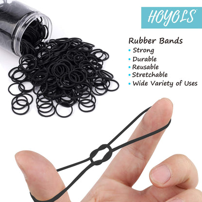 HOYOLS mini elastic bands stretched out to demonstrate durability and strength