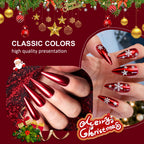 Bishengyf red chrome nail powder jar with mirror effect nail art