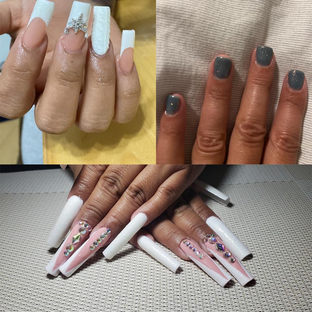 Close up of 0.2mm holographic sugar nail glitter texture